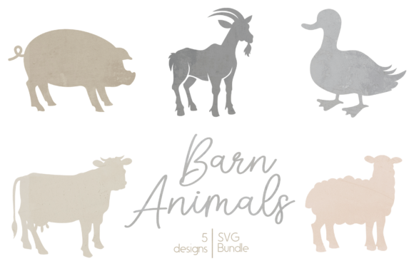 Barn Animals SVG Bundle: Crafts & Graphics