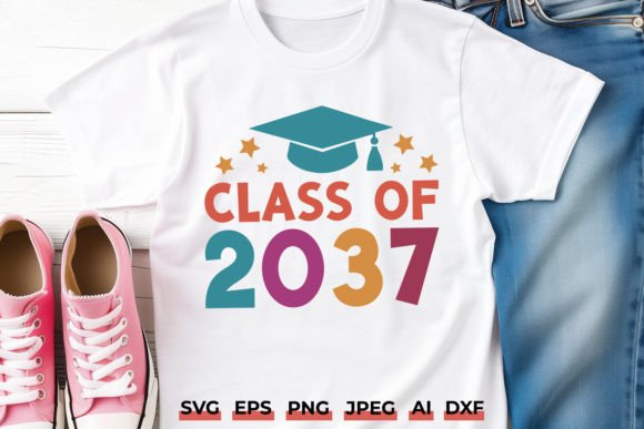Class of 2037 Graduation Graphics for Crafts