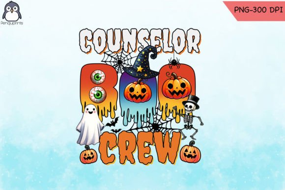 Counselor Boo Crew Teacher PNG for Crafts & Graphics
