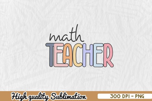 Math Teacher PNG: Graphics for Crafts