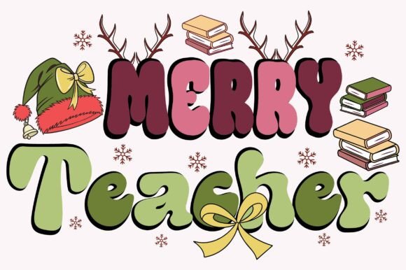 Merry Teacher Graphics for Crafts Review