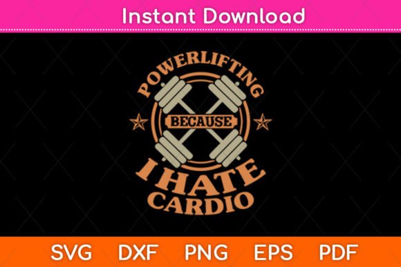 Powerlifting SVG for Crafts & Graphics