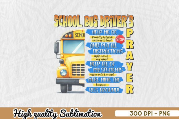 School Bus Driver PNG: Graphics for Crafts