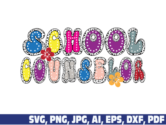 School Counselor Dalmatian Graphics for Crafts