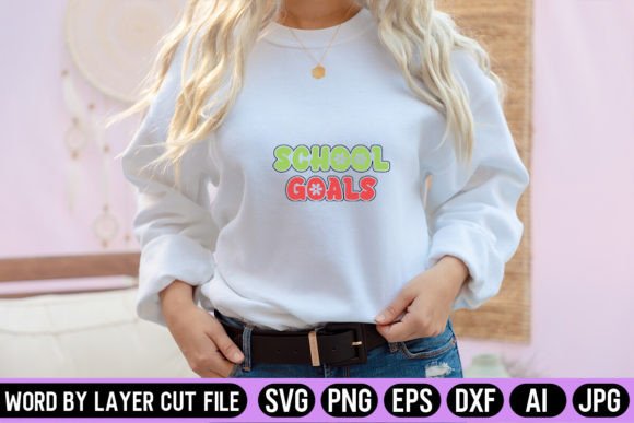 School Goals Retro Design: Crafts & Graphics