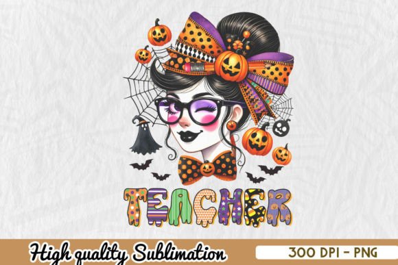 Teacher Halloween PNG for Crafts & Graphics