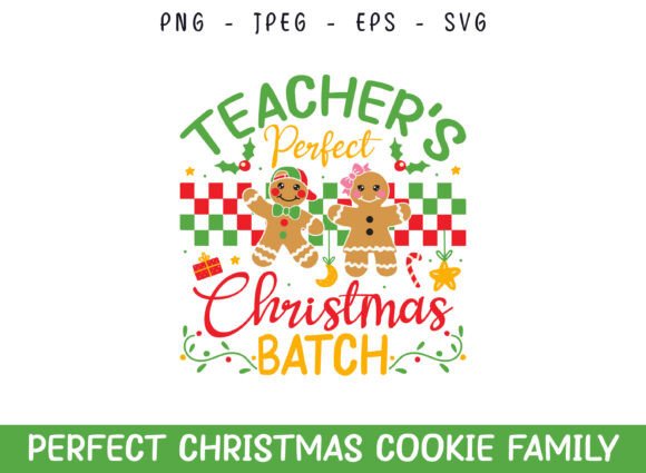 Teacher's Christmas Cookie Graphics for Crafts