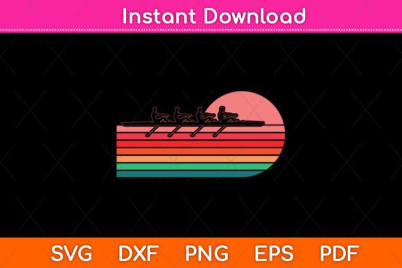 Vintage Team Rowboat Paddling SVG: A Designer’s Review